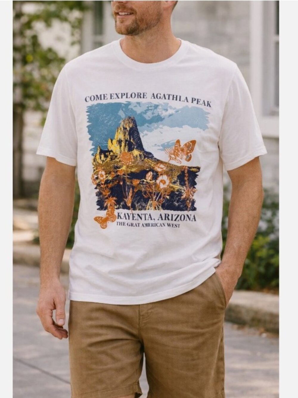NWT Goodfellow & Co XL Agathla Peak Kayenta Arizona Graphic Print T-Shirt Soft